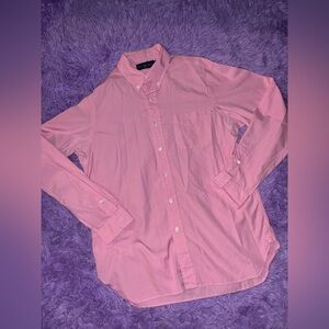 Ralph Lauren Men's Pink Button-Down Shirt Long Sleeve Size L Classic Casual